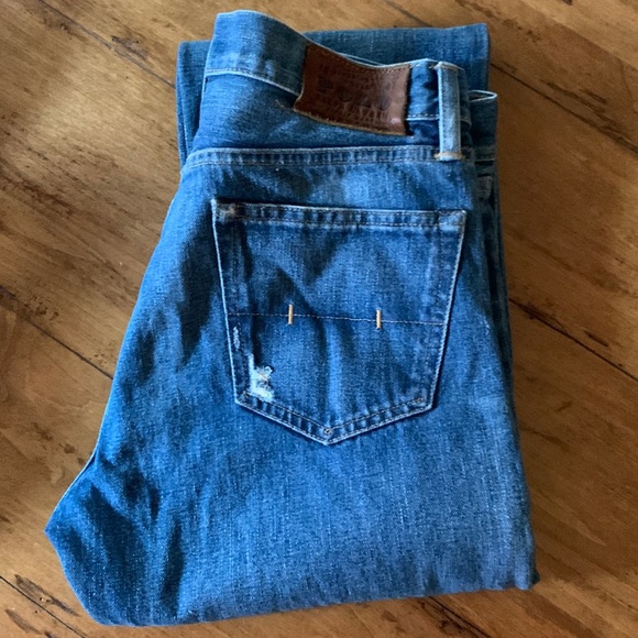 Polo Ralph Lauren Classic Fit Distressed Denim Jeans mens 30 x 32 Like New - Picture 1 of 9